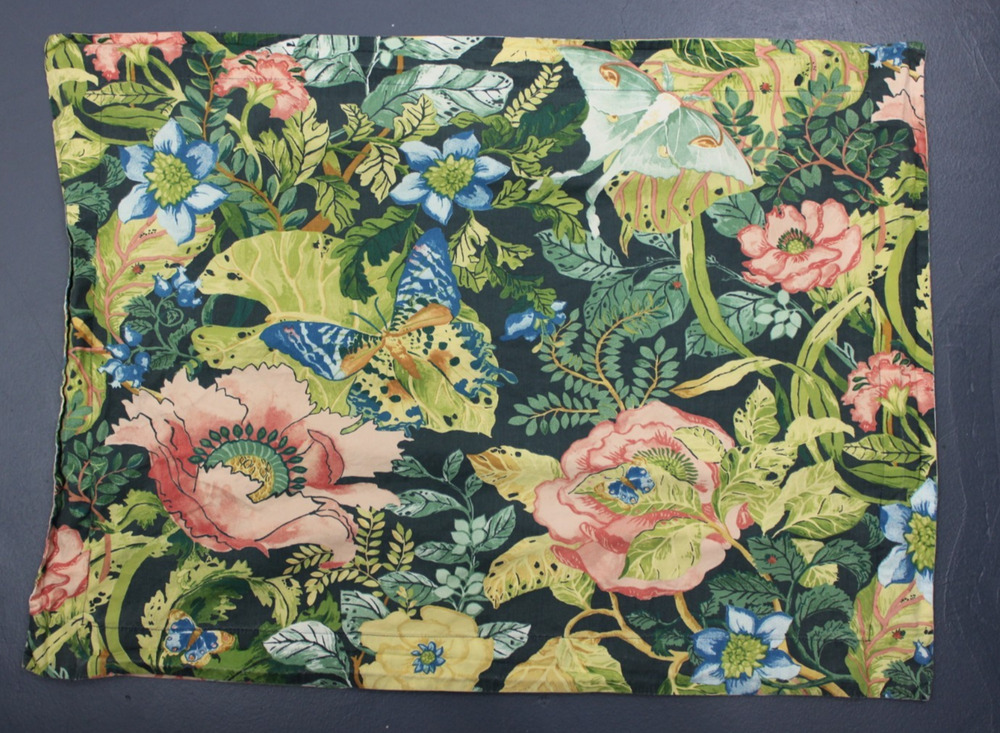 Pottery Barn Lyla Reversible Sham Standard Pillow Case Garden Butterfly Floral